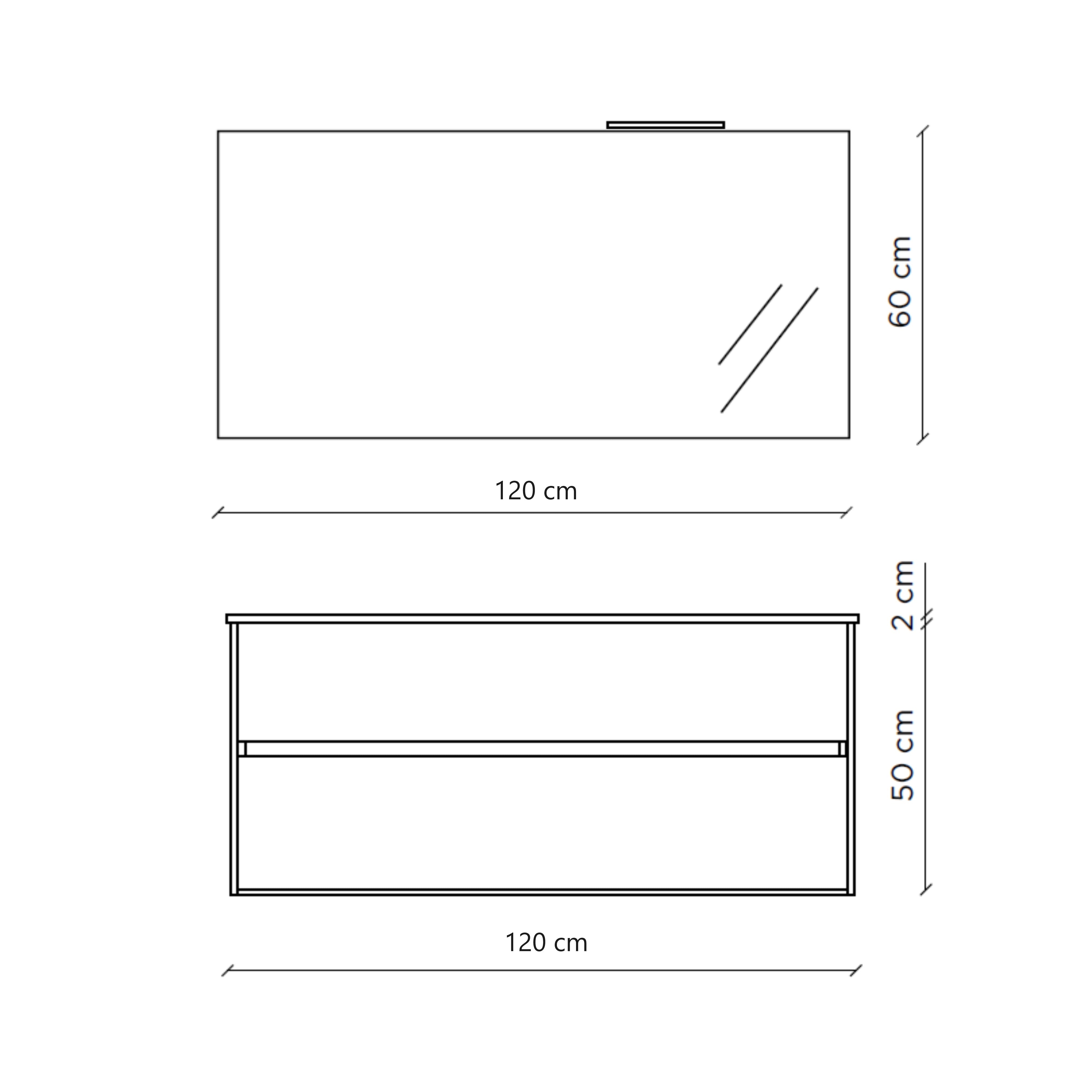 Composizione vasca DX 3 pezzi PHOEBE-41 | Ossido