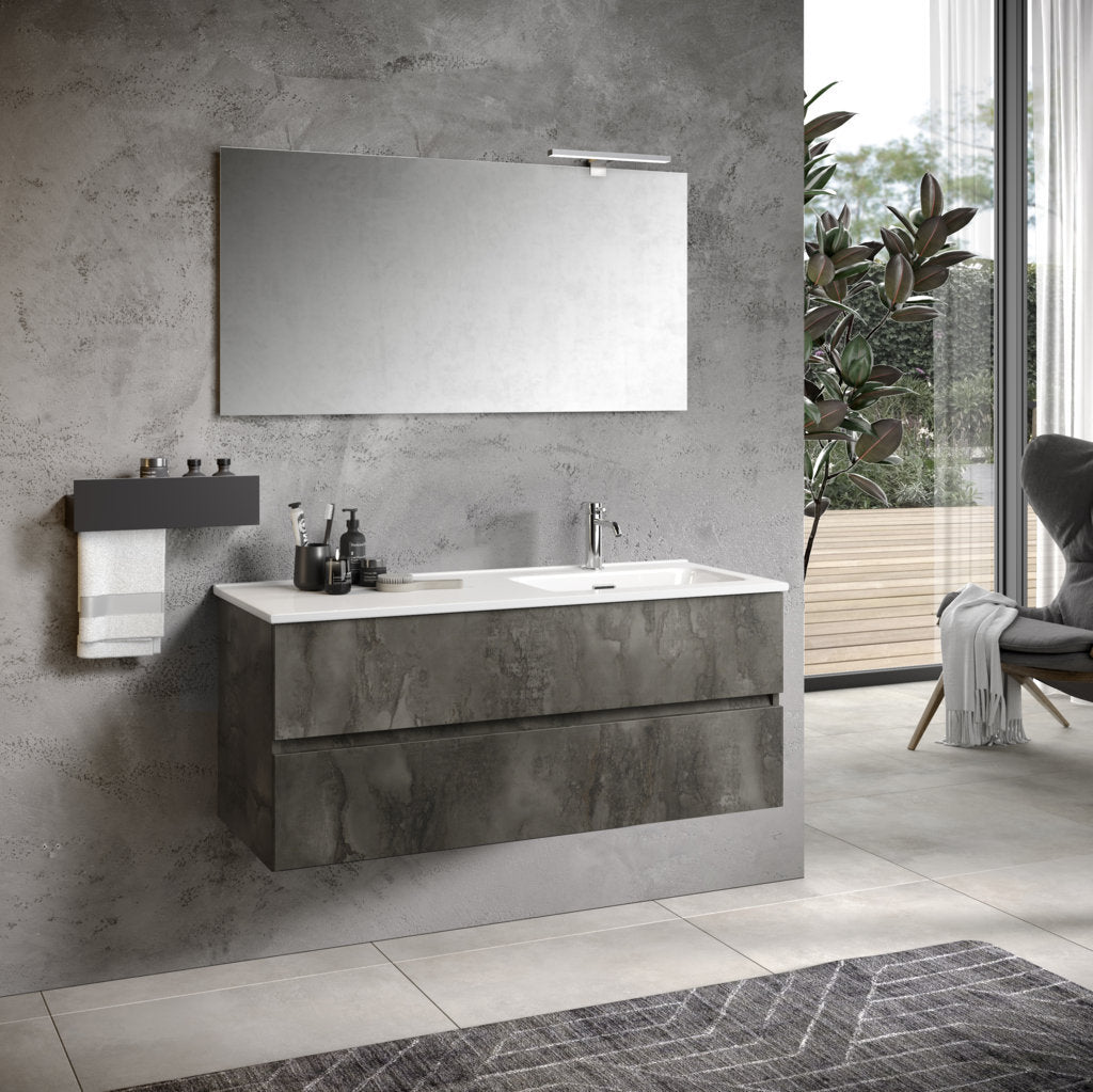 Composizione vasca DX 3 pezzi PHOEBE-41 | Ossido