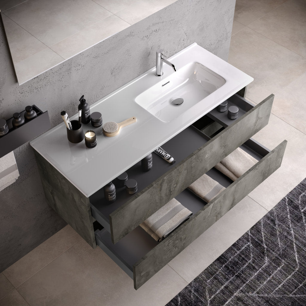 Composizione vasca DX 3 pezzi PHOEBE-41 | Ossido