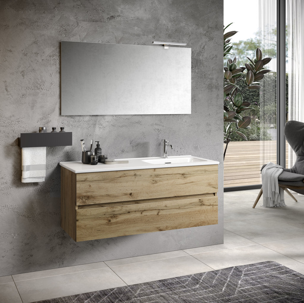 Composizione vasca DX 3 pezzi PHOEBE-41 | Quercia