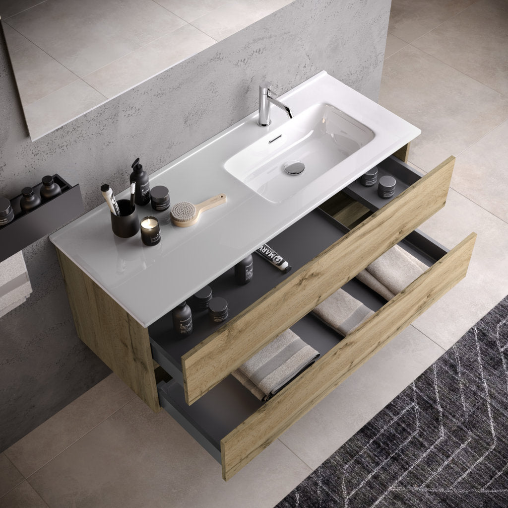 Composizione vasca DX 3 pezzi PHOEBE-41 | Quercia
