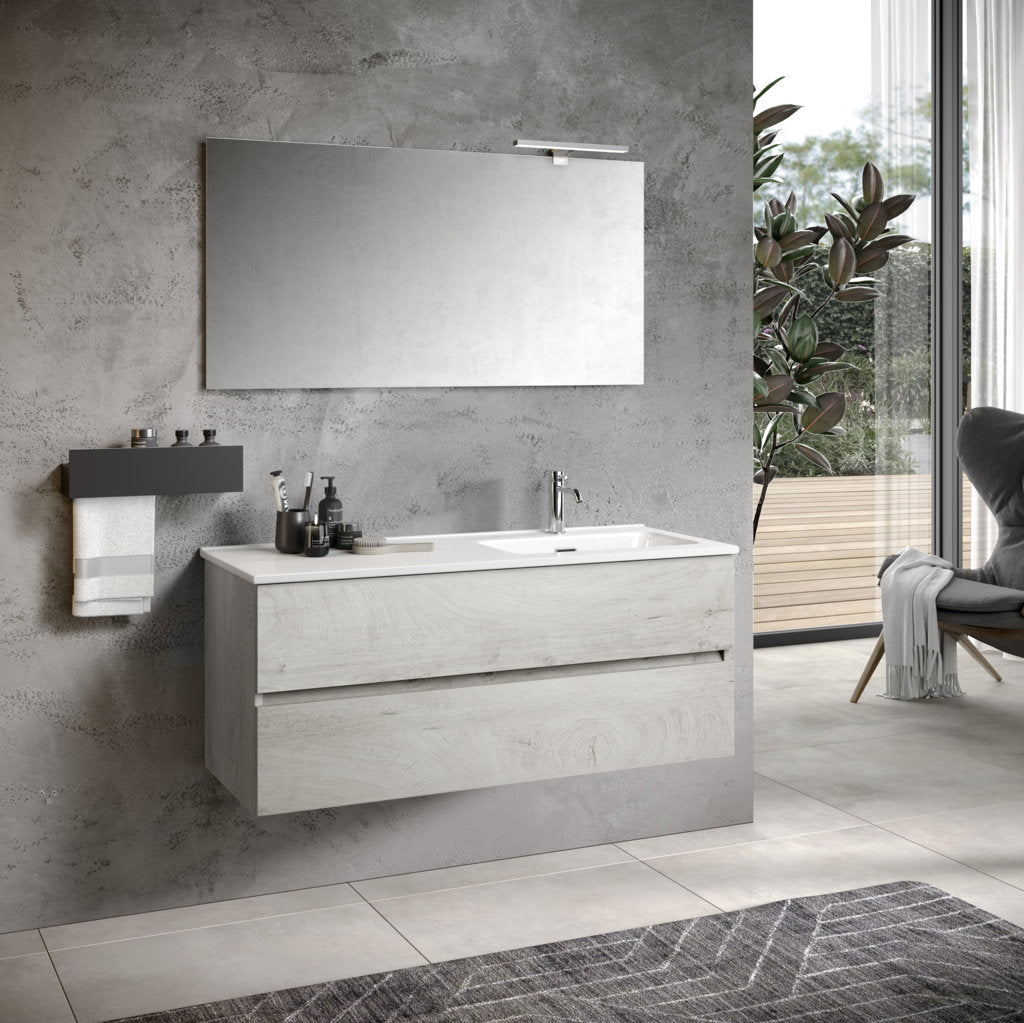 Composizione vasca DX 3 pezzi PHOEBE-41 | Rovere alaska
