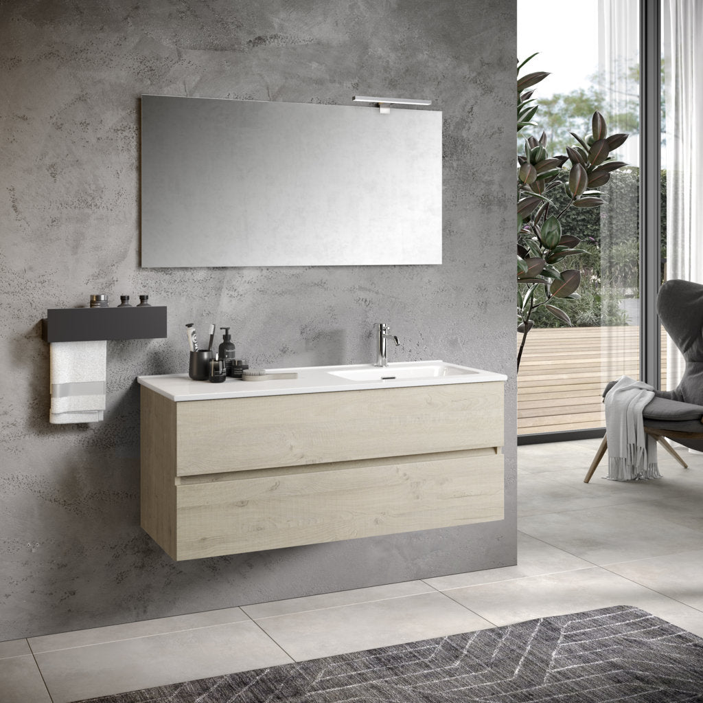 Composizione vasca DX 3 pezzi PHOEBE-41 | Rovere naturale