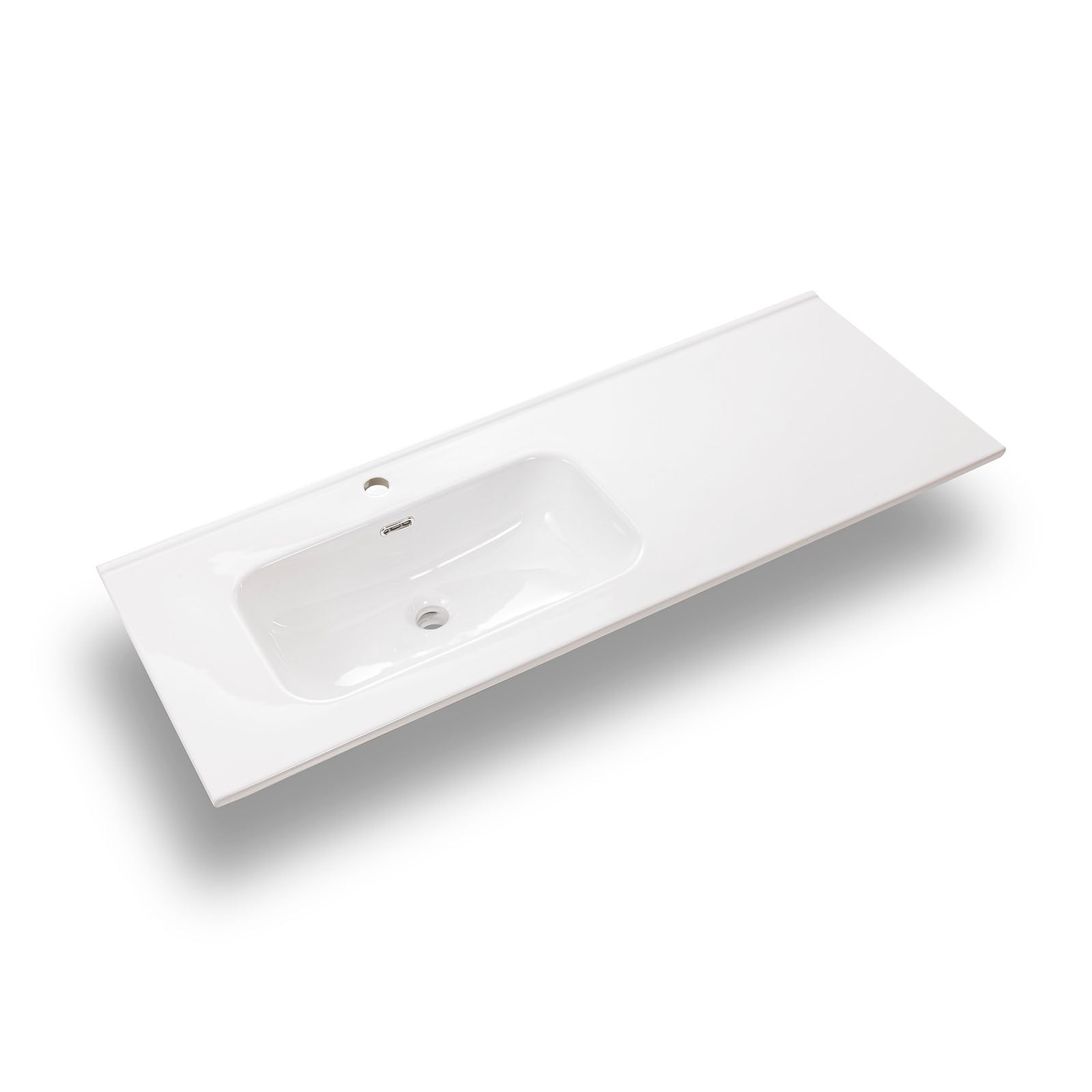 Composizione vasca SX 3 pezzi PHOEBE-42 | Bianco lucido