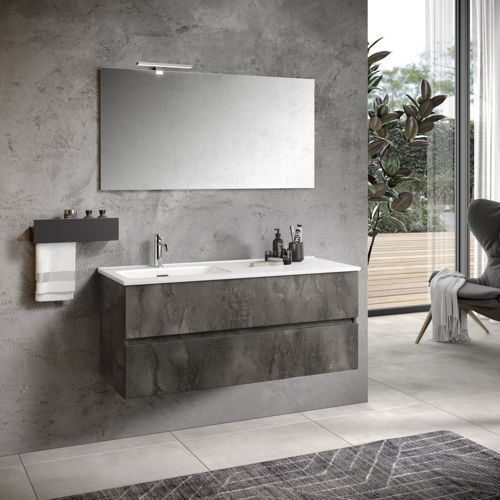 Composizione vasca SX 3 pezzi PHOEBE-42 | Ossido