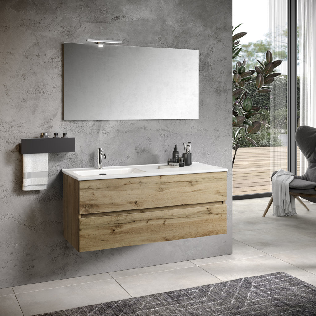 Composizione vasca SX 3 pezzi PHOEBE-42 | Quercia