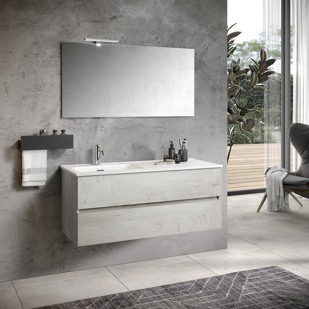 Composizione vasca SX 3 pezzi PHOEBE-42 | Rovere alaska