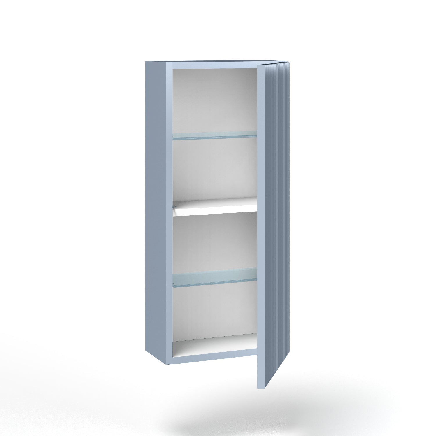 Composizione doppio lavabo 7 pezzi EUPORIA-20 | Bianco/Azzurro tiffany