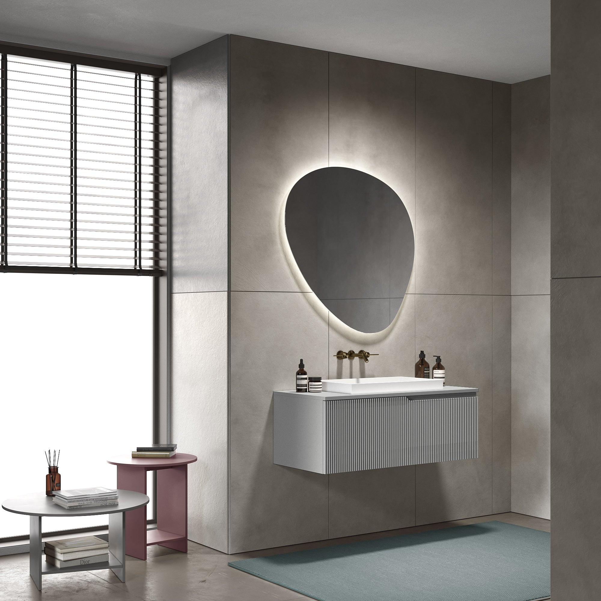 Composizione 3 pezzi EUPORIA-36 | Grigio opaco