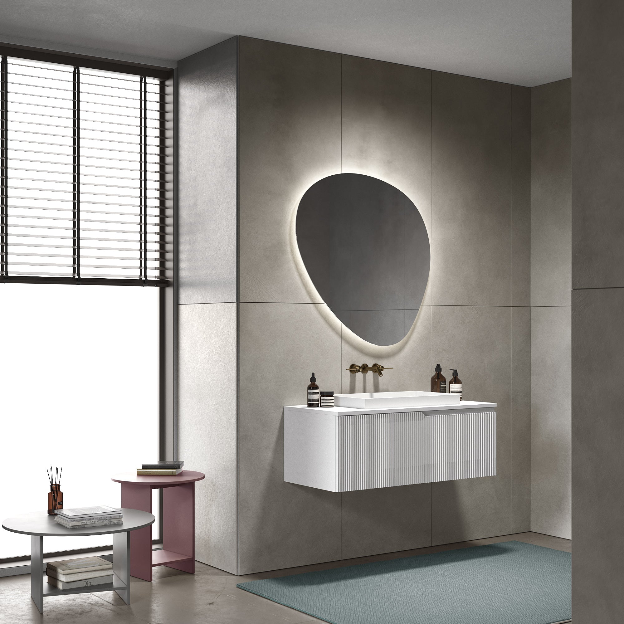 Composizione 3 pezzi EUPORIA-36 | Bianco opaco