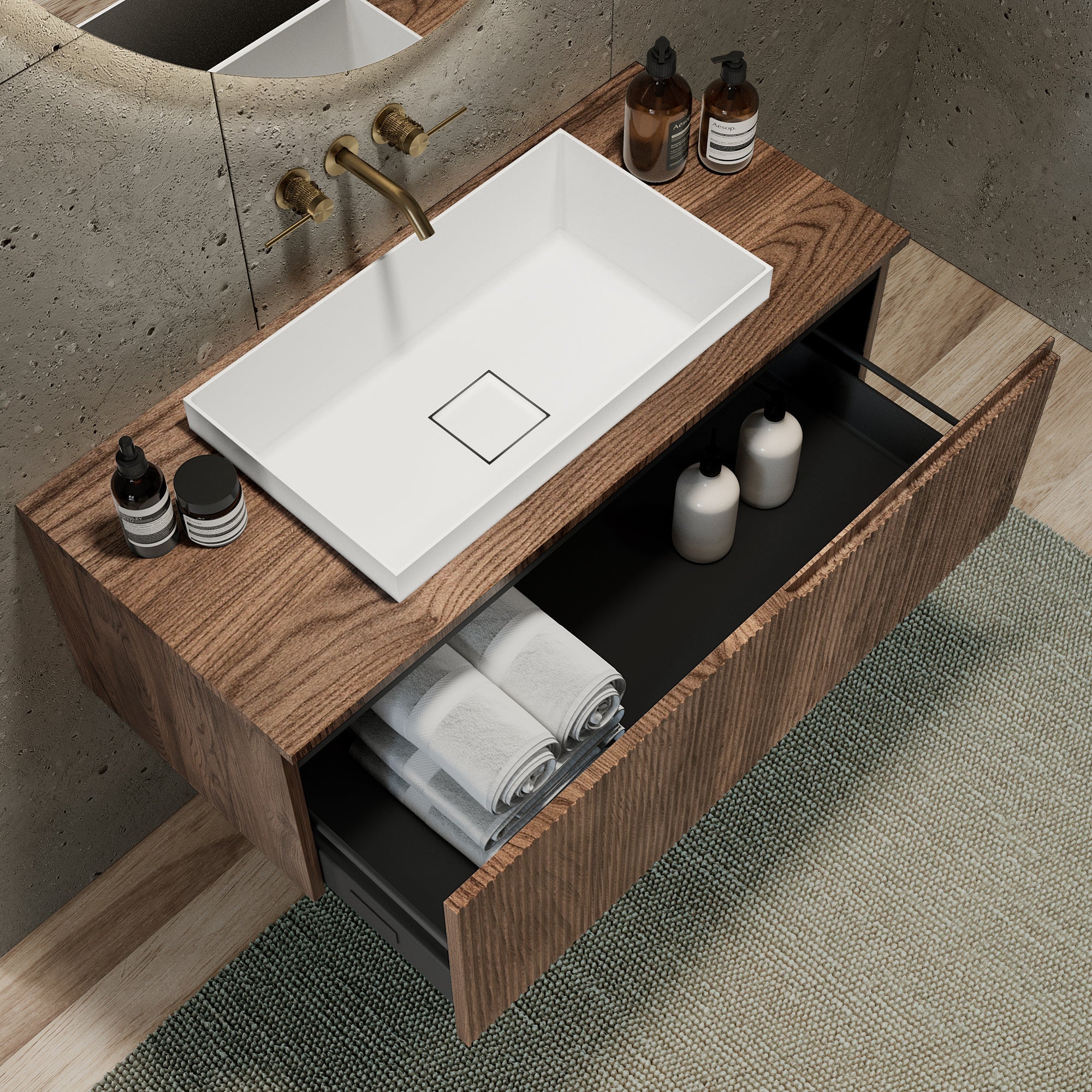 Composizione 3 pezzi EUPORIA-36 | Rovere rio