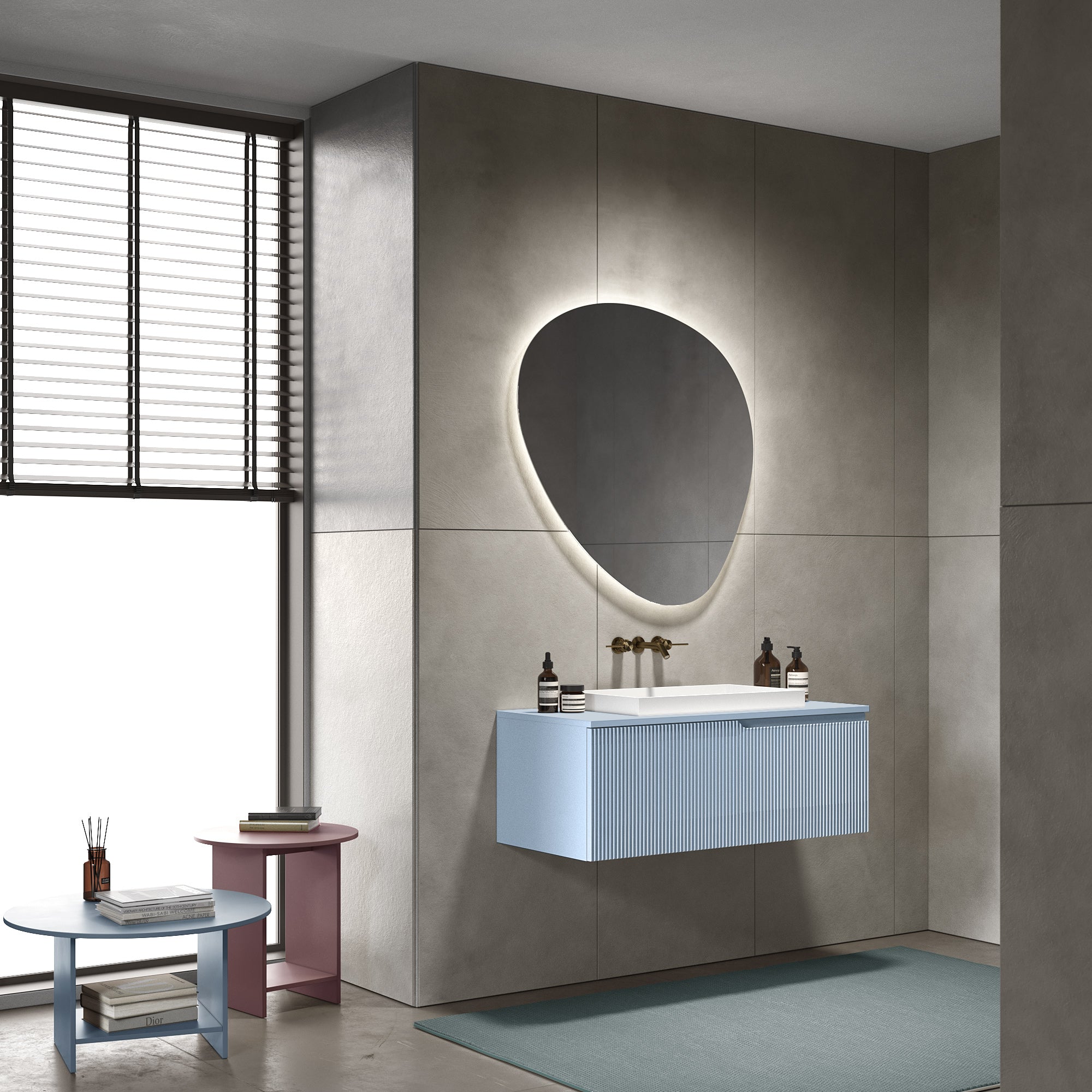 Composizione 3 pezzi EUPORIA-36 | Azzurro tiffany
