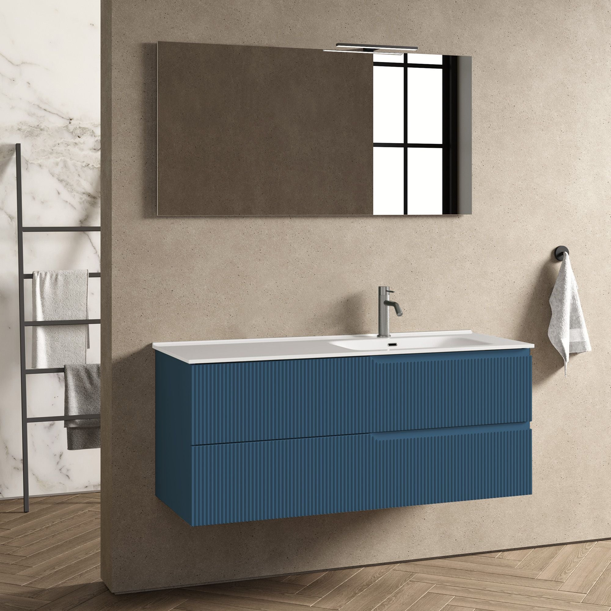 Composizione vasca DX EUPORIA-541 | Blu