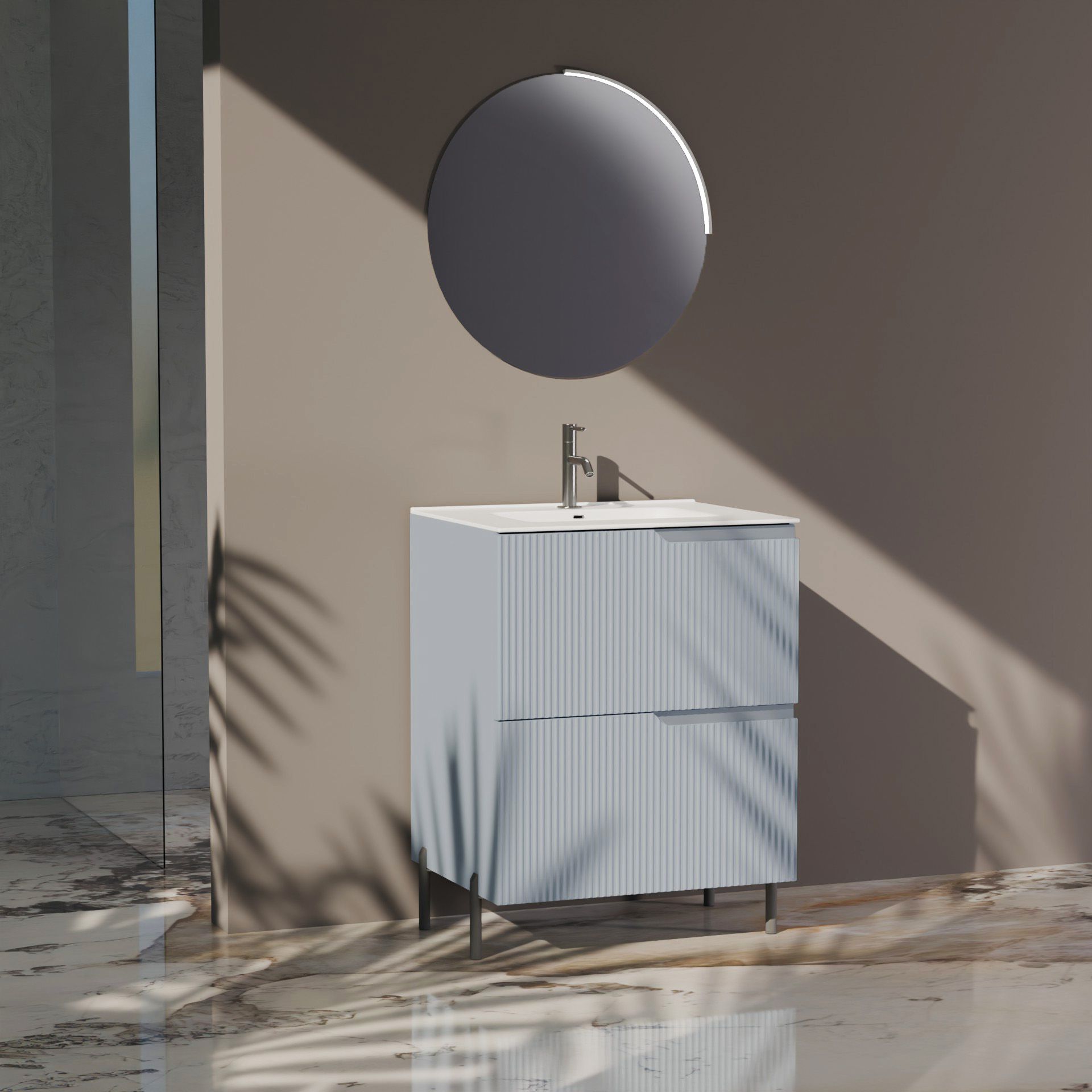 Composizione a terra EUPORIA-72 | Azzurro tiffany