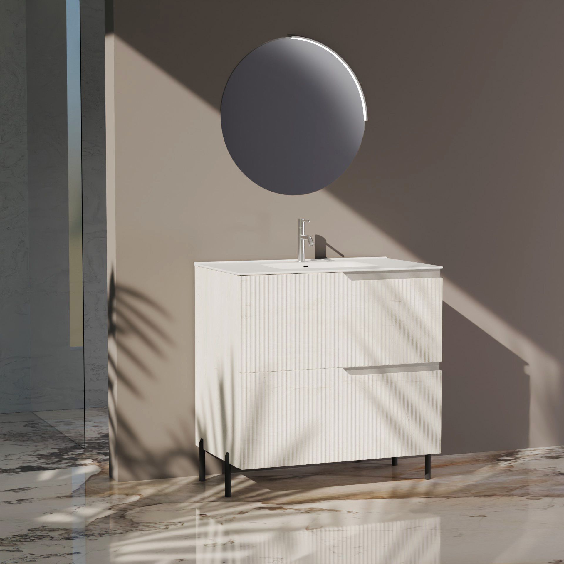 Composizione a terra EUPORIA-73 | Rovere alaska