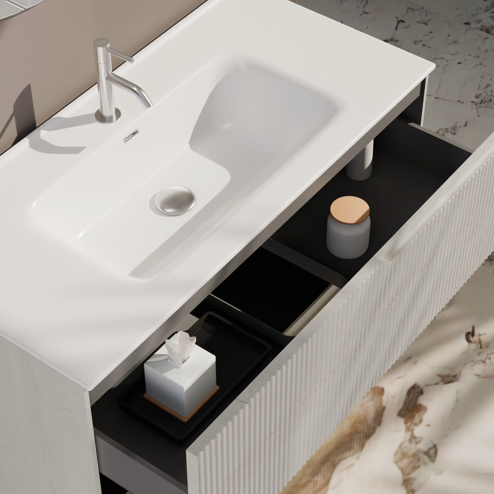 Composizione a terra EUPORIA-74 | Rovere alaska