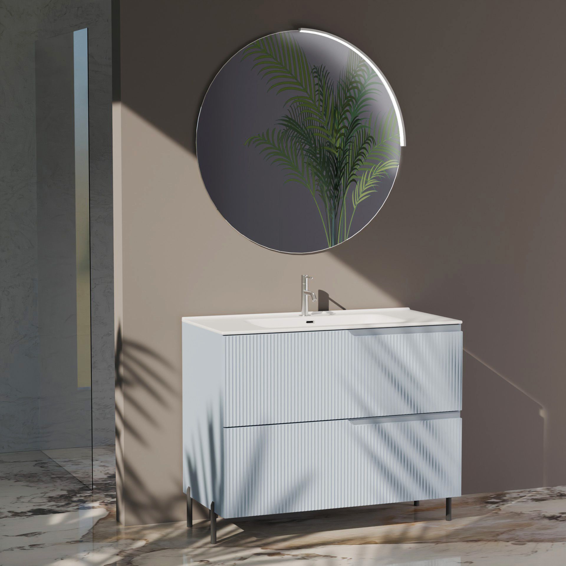 Composizione a terra EUPORIA-74 | Azzurro tiffany