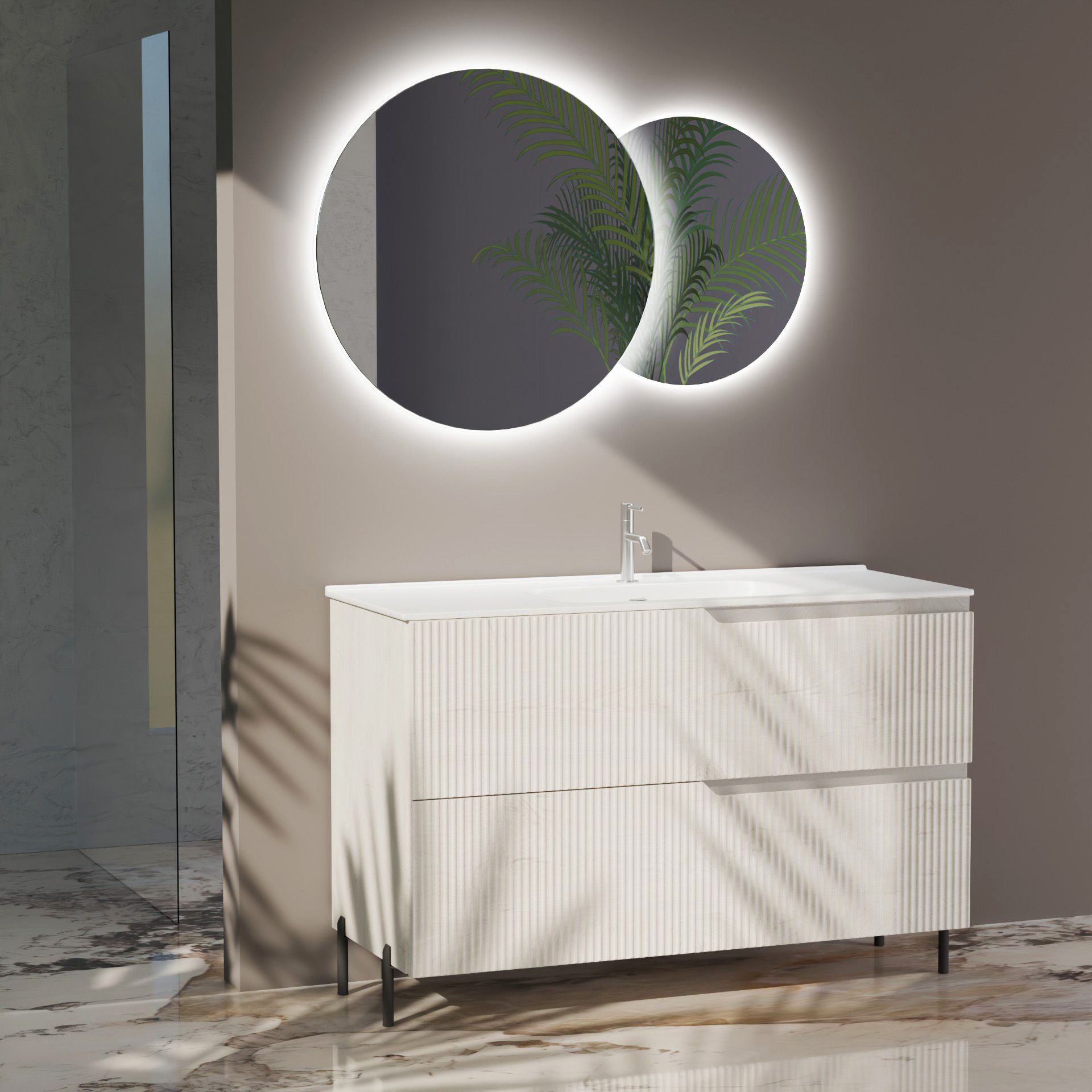 Composizione a terra EUPORIA-75 | Rovere alaska