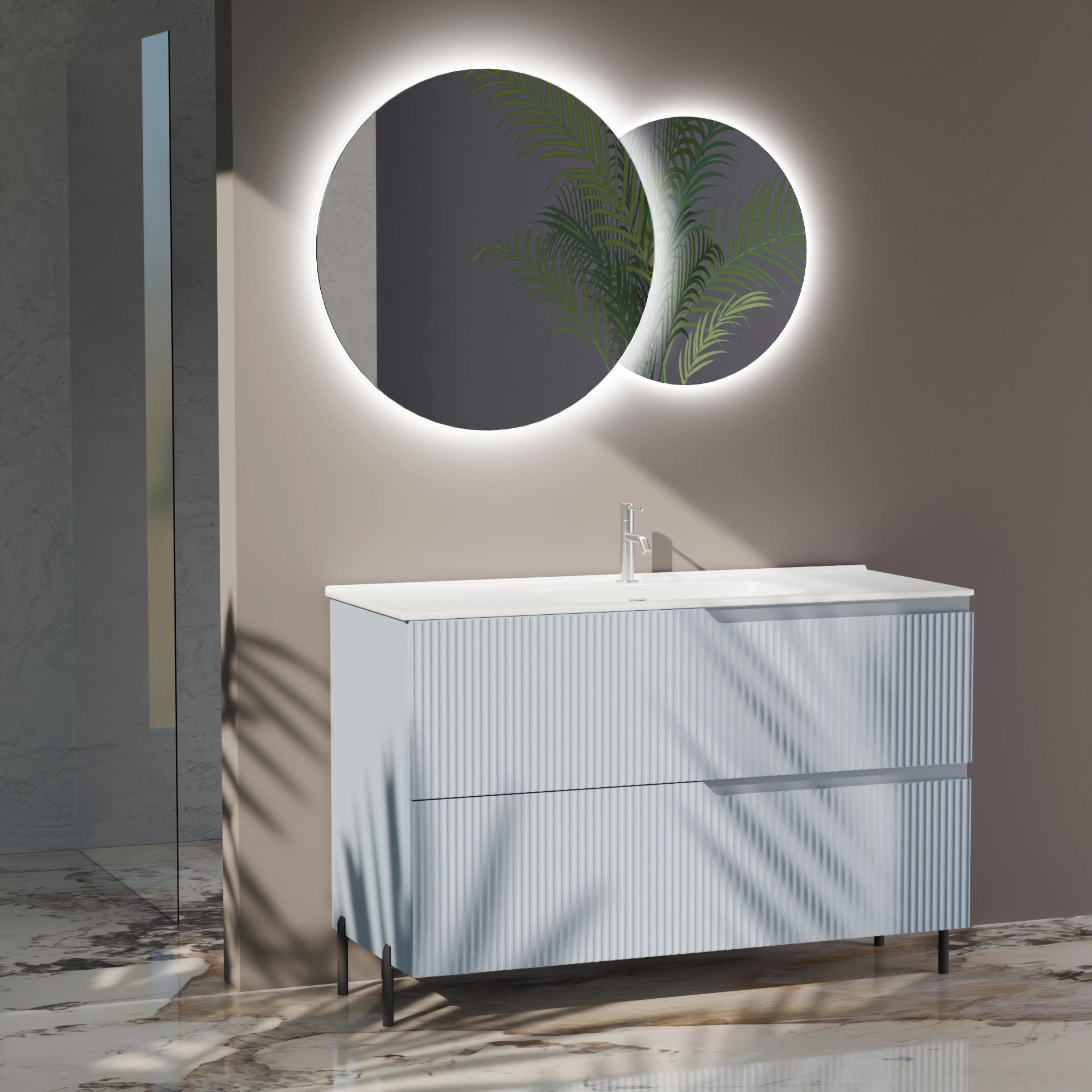 Composizione a terra EUPORIA-75 | Azzurro tiffany